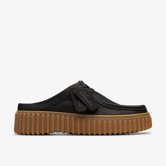 Torhill Mule Black Nubuck | Clarks