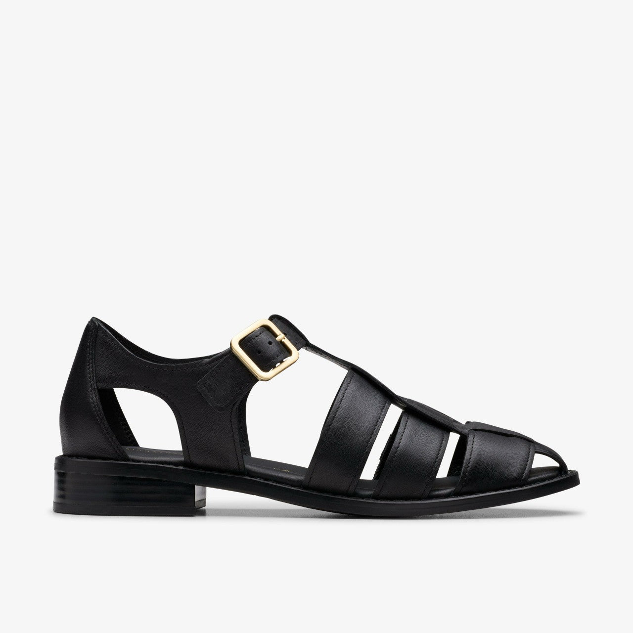 Hana Sun Black Leather | Clarks For Sale