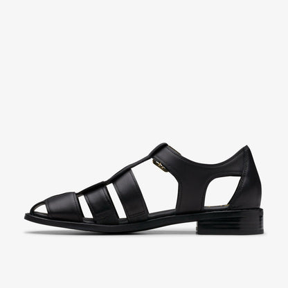 Hana Sun Black Leather | Clarks For Sale