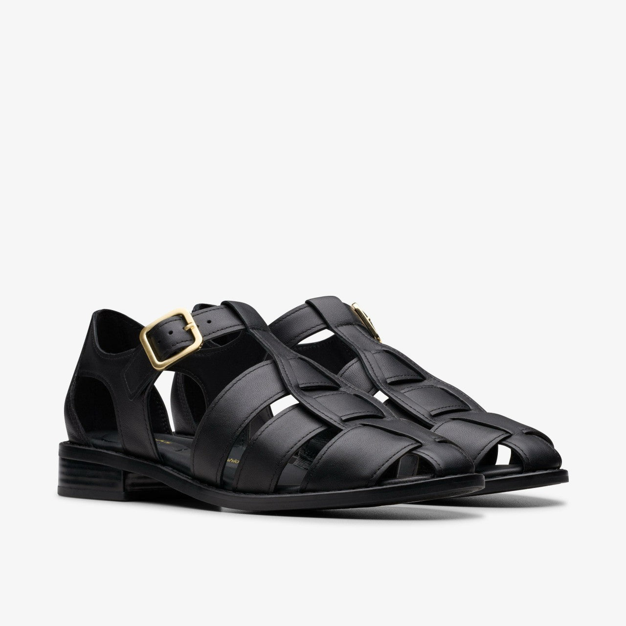 Hana Sun Black Leather | Clarks For Sale