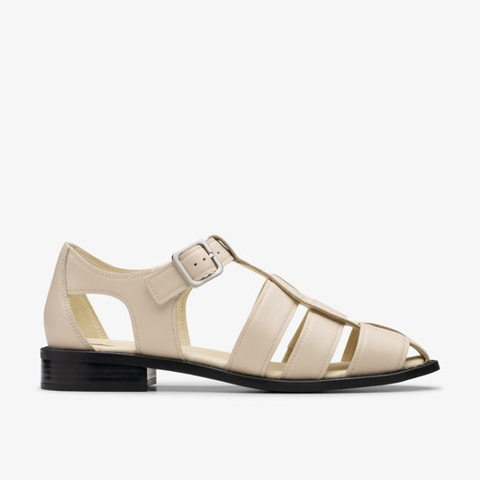 Hana Sun Off White Leather | Clarks US