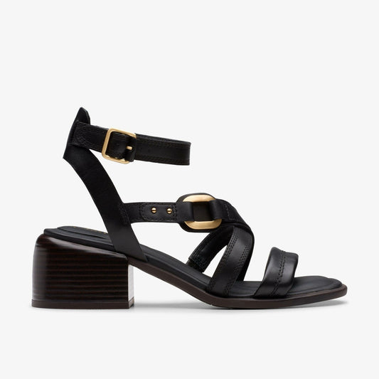 Morwyn Strap Black Leather | Clarks Sale