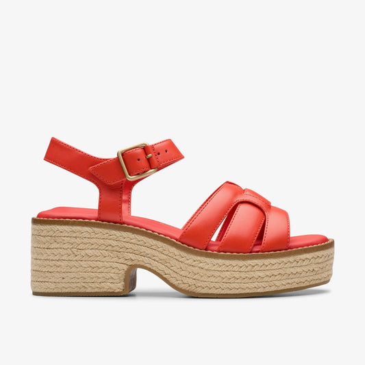 Coledale Strap Bright Red Leather | Clarks Sale