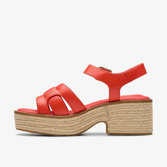 Coledale Strap Bright Red Leather | Clarks Sale