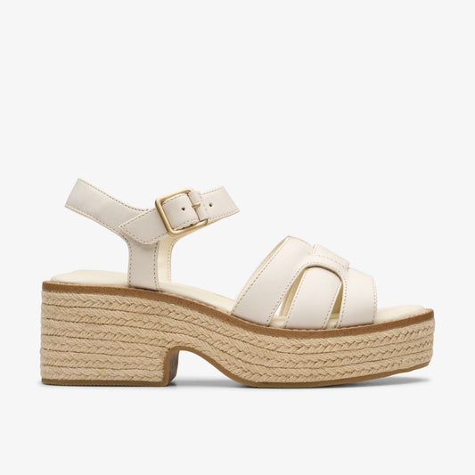 Coledale Strap Cream Leather | Clarks For Sale