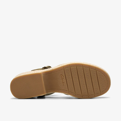 Coledale Strap Dark Olive Suede | Clarks