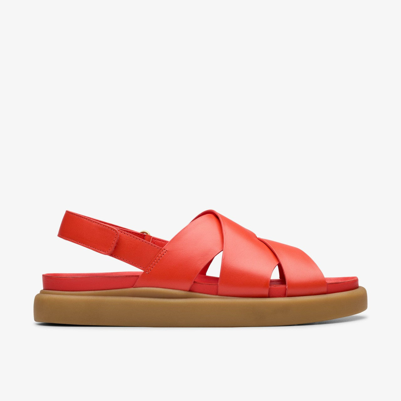 Aristella Sun Bright Red Leather | Clarks