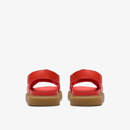 Aristella Sun Bright Red Leather | Clarks