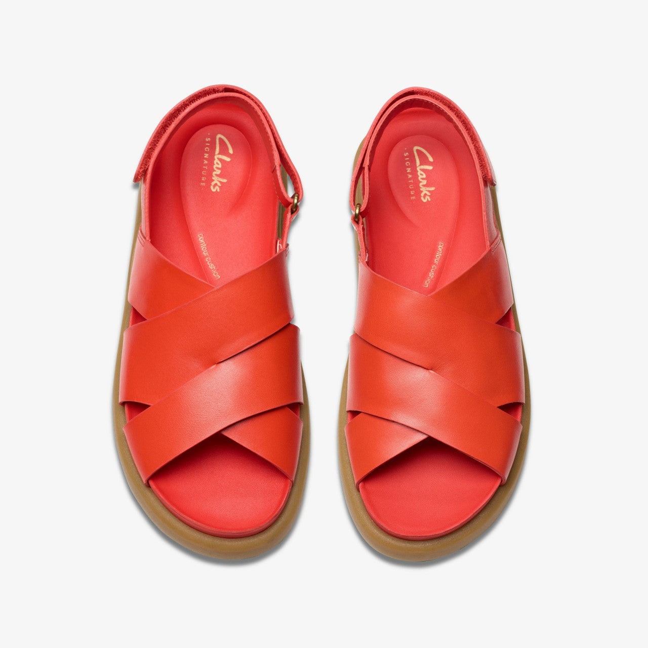 Aristella Sun Bright Red Leather | Clarks