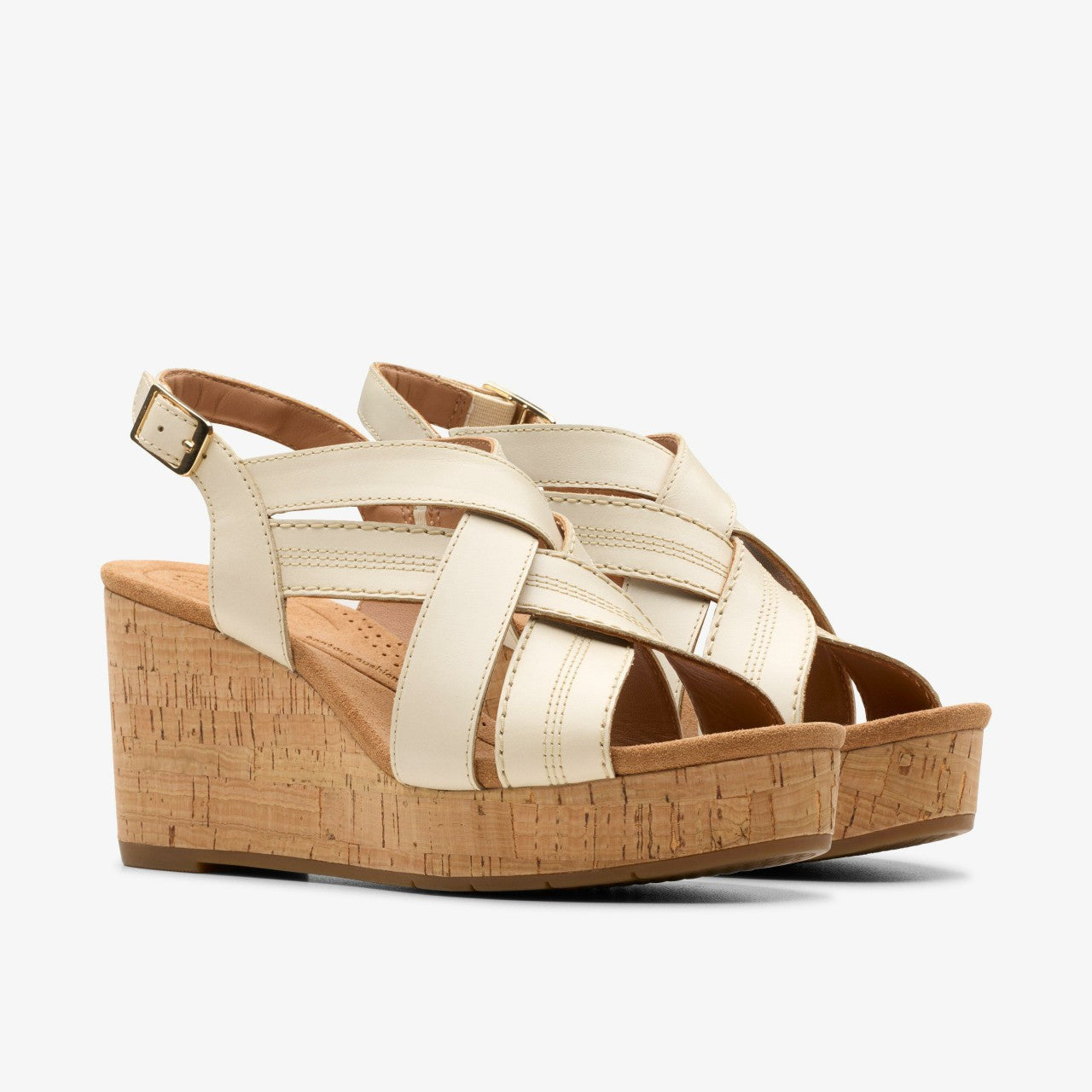 Sabina Sling Cream Leather | Clarks For Sale