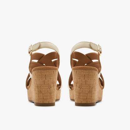 Sabina Sling Cream Leather | Clarks For Sale