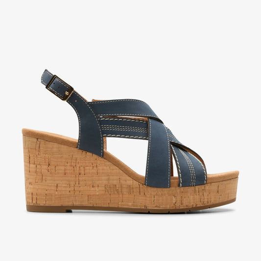 Sabina Sling Navy Nubuck | Clarks For Sale
