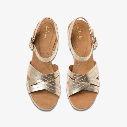 Sabina Strap Champagne | Clarks
