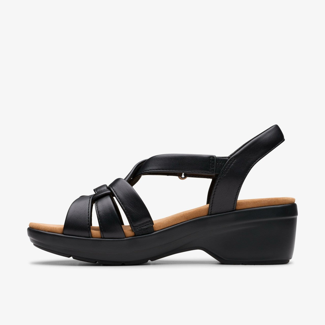 Tuleah Cross Black Leather | Clarks Discount