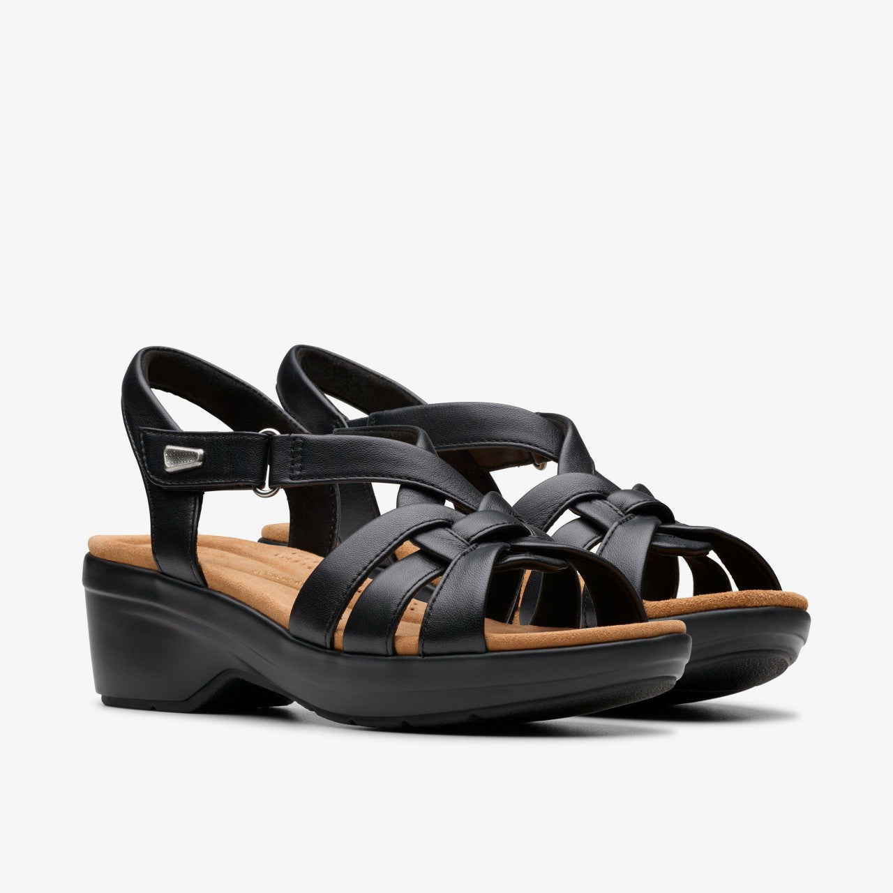 Tuleah Cross Black Leather | Clarks Discount