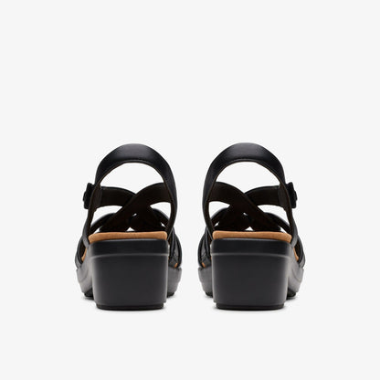 Tuleah Cross Black Leather | Clarks Discount