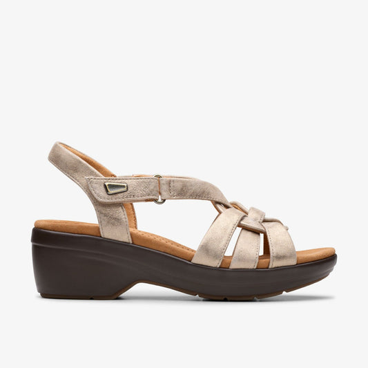 Tuleah Cross Metallic Leather | Clarks