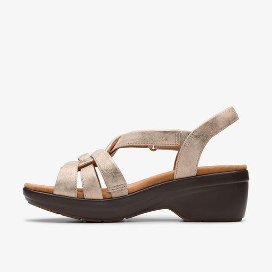 Tuleah Cross Metallic Leather | Clarks