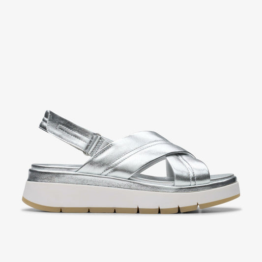 Tuscan Cross Silver Leather | Clarks For Sale