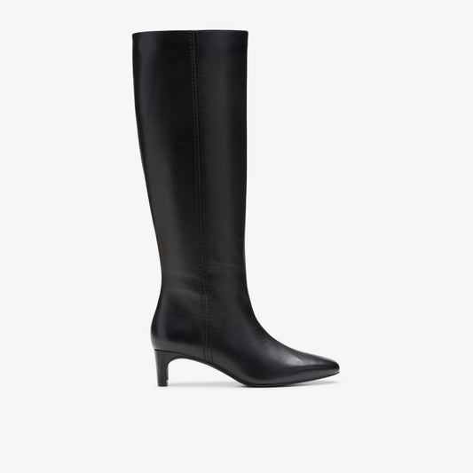 Edina Tall Black Leather | Clarks Onsale