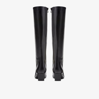Edina Tall Black Leather | Clarks Onsale