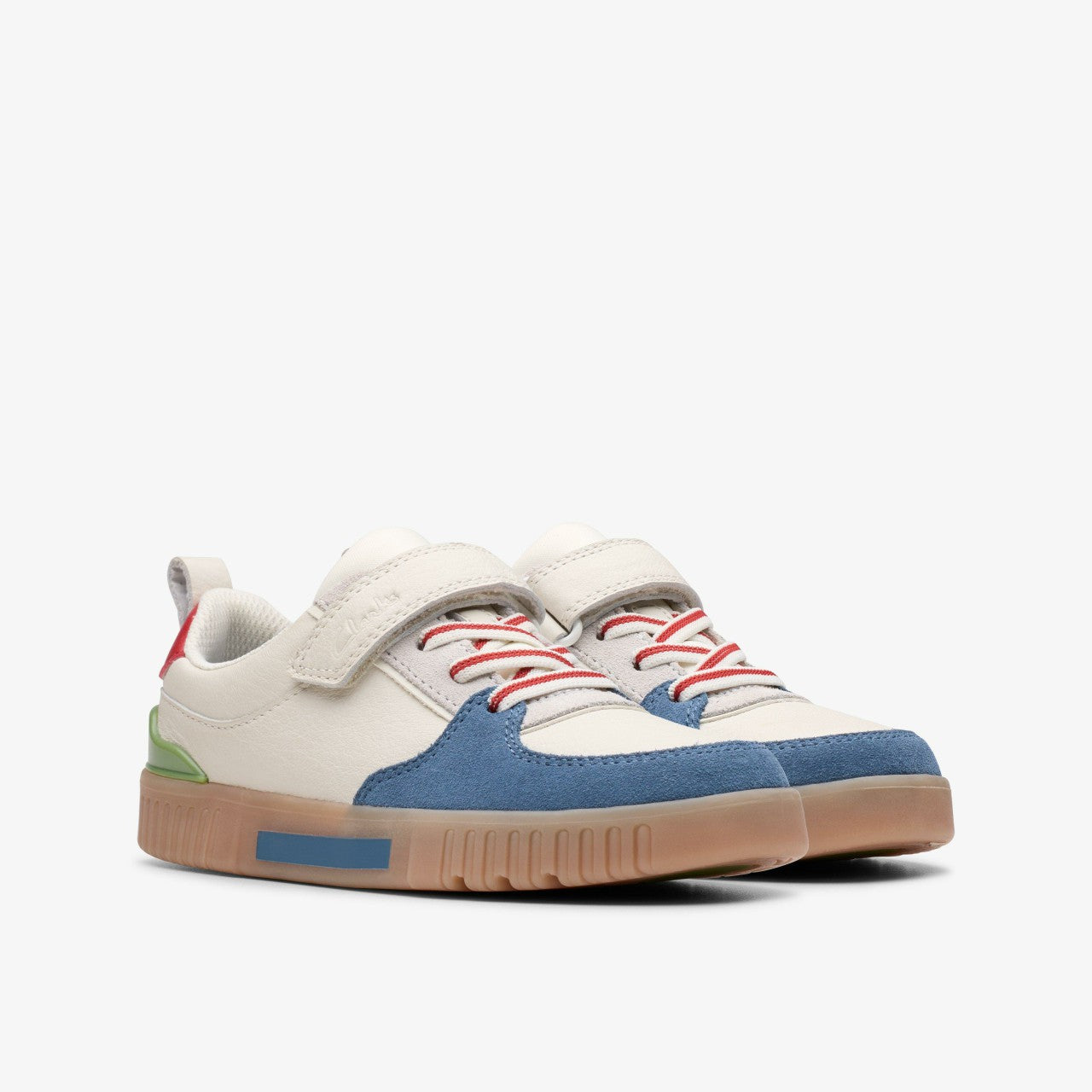 Oslo Vibe Kid White/Blue | Clarks Sale