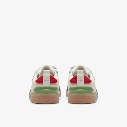Oslo Vibe Kid White/Blue | Clarks Sale