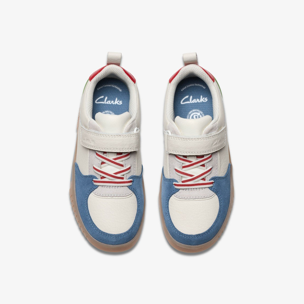 Oslo Vibe Kid White/Blue | Clarks Sale