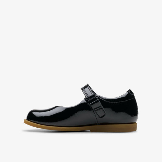 Drew Tap Toddler Black Patent | Clarks Sale