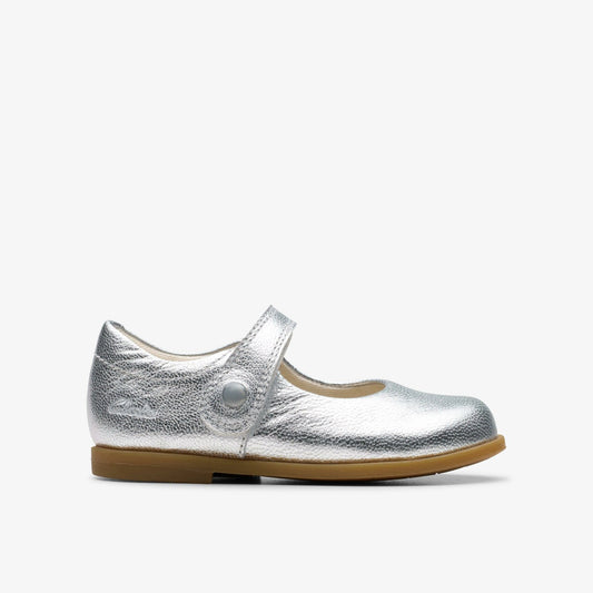 Drew Tap Toddler Silver Metallic | Clarks Onsale