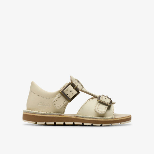 Playsun RF Toddler Off White Leather | Clarks Sale