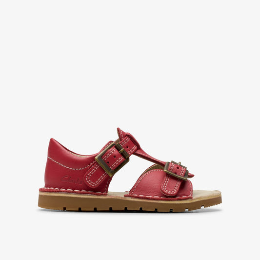 Playsun Toddler Red Leather | Clarks Onsale