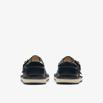 Playsun Toddler Navy Leather | Clarks