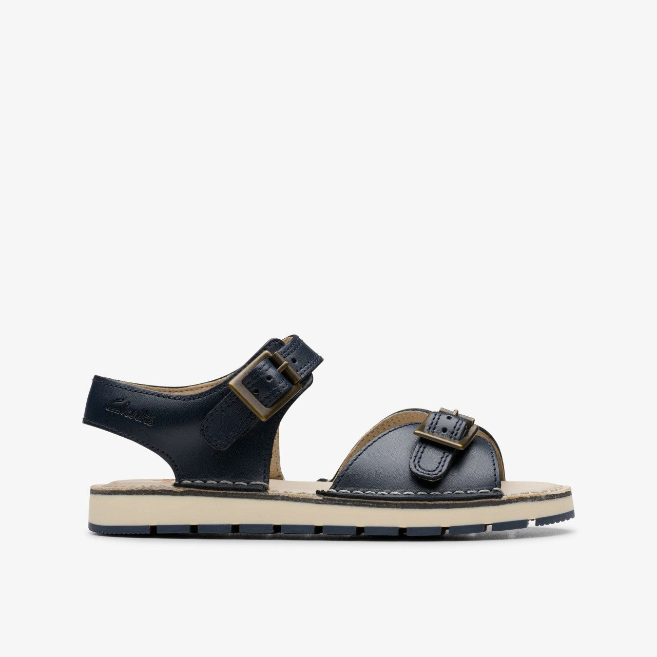 Playsun Kid Navy Leather | Clarks Discount