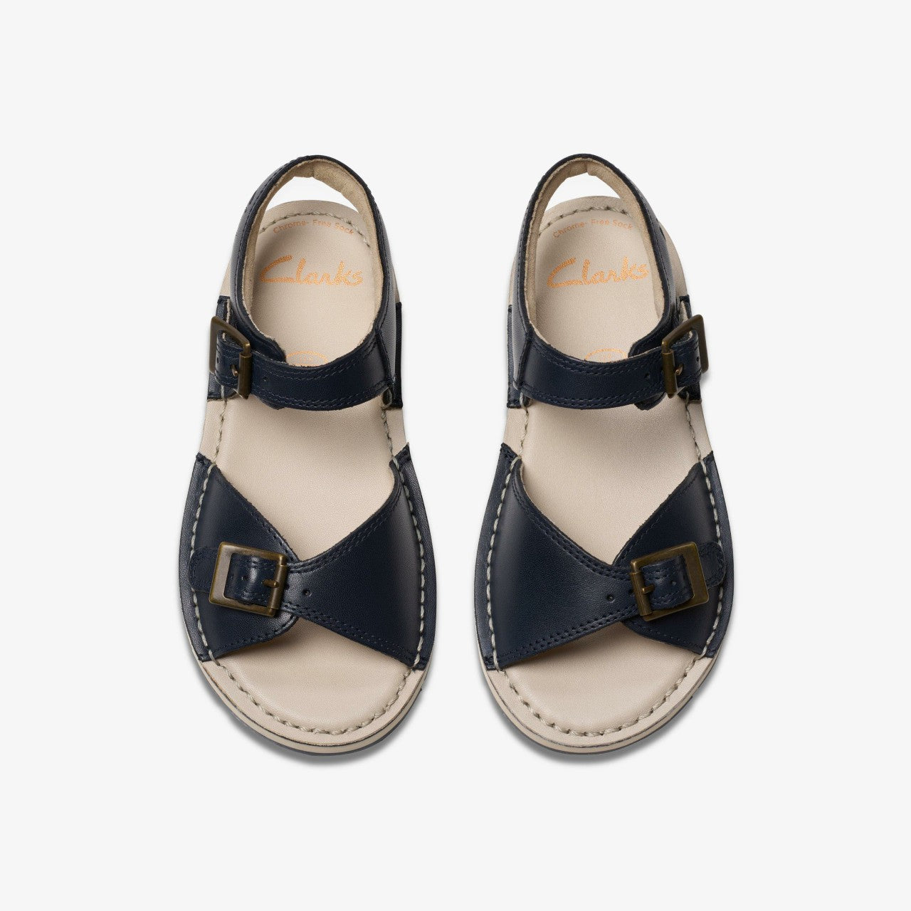 Playsun Kid Navy Leather | Clarks Discount