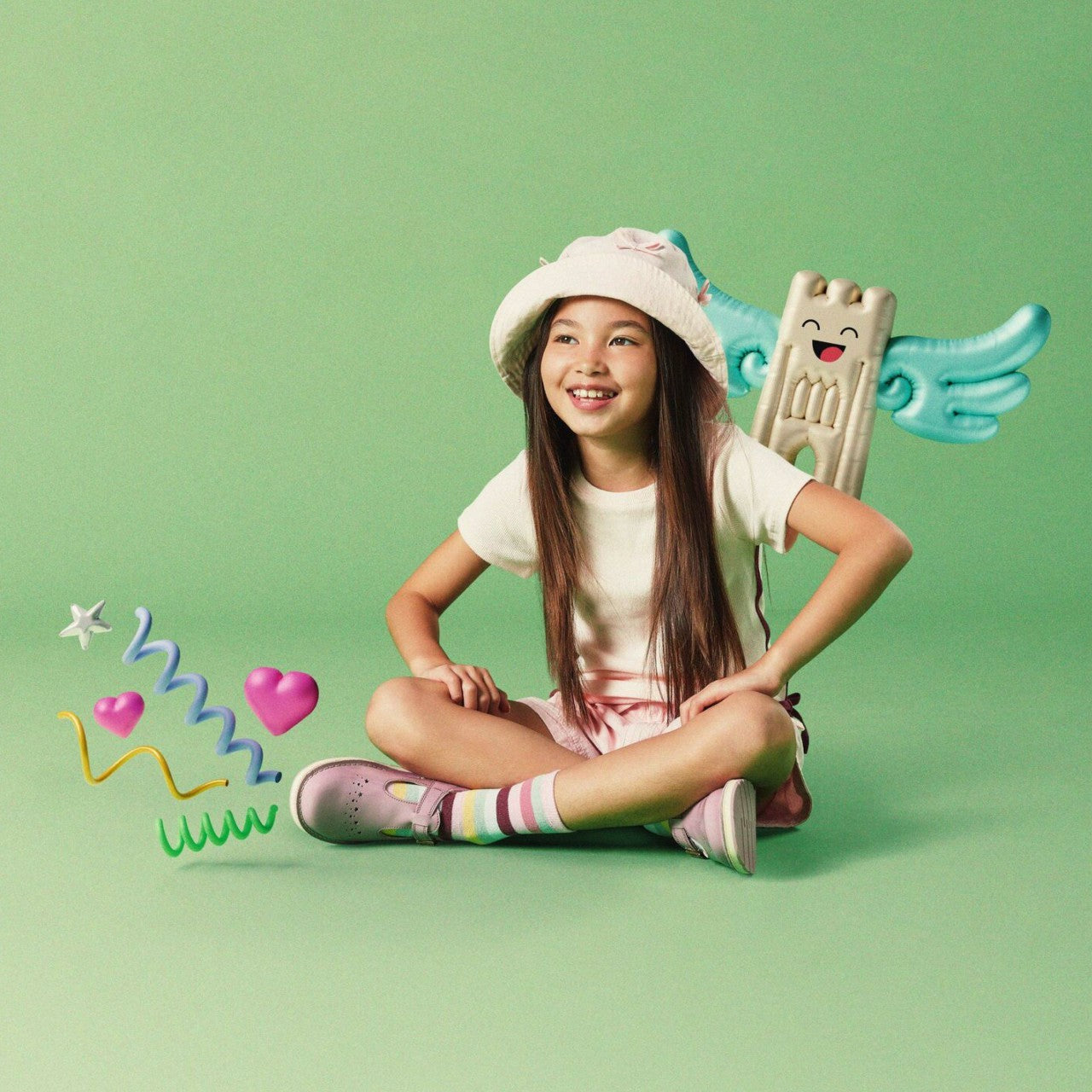 Joyful Skip Kid Pink Patent | Clarks