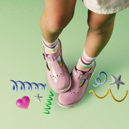 Joyful Skip Kid Pink Patent | Clarks