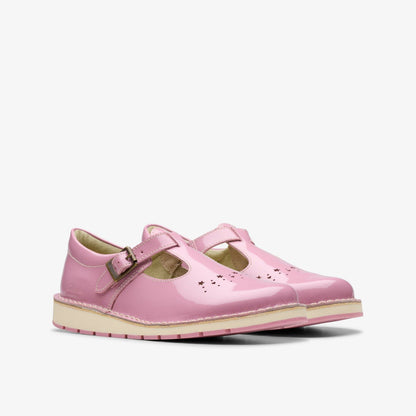 Joyful Skip Kid Pink Patent | Clarks