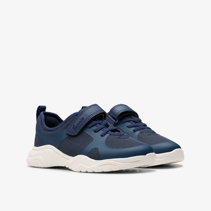 Feather Ath Kid Navy | Clarks For Sale