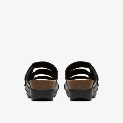 Calenne Lily Black Leather | Clarks