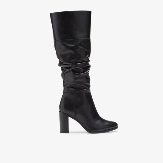 Freva 85 Slouch Black Leather | Clarks