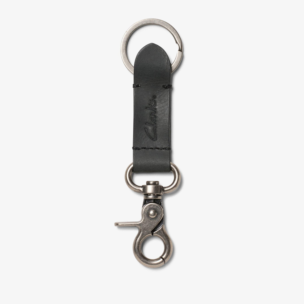 Oiled Leather Key Fob Black - US 6419