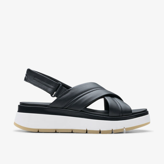 Tuscan Cross Black Leather | Clarks Discount