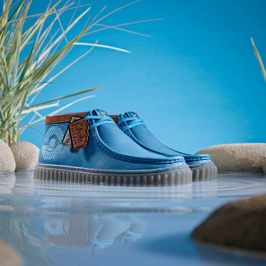 Torhill Explore Blue Leather | Clarks Onsale