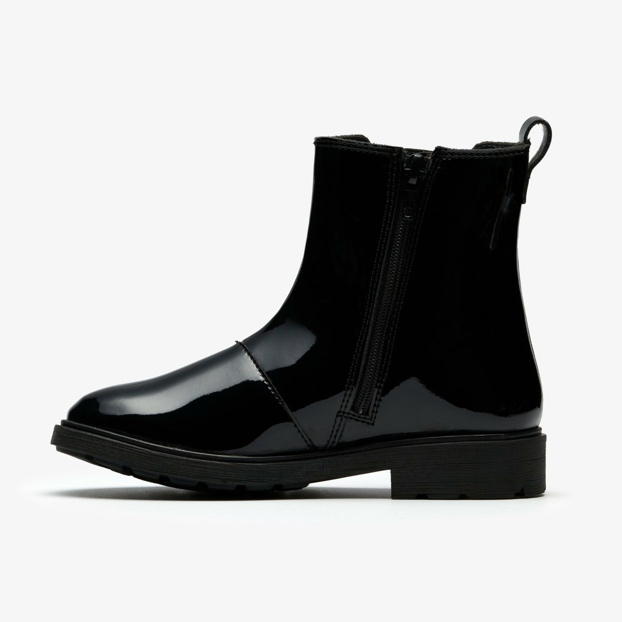 Astrol Orin Kid Black Patent | Clarks