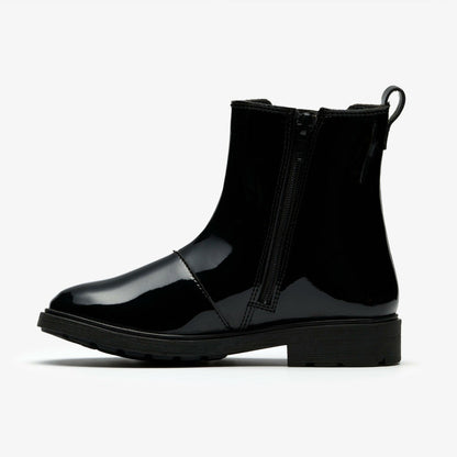 Astrol Orin Kid Black Patent | Clarks