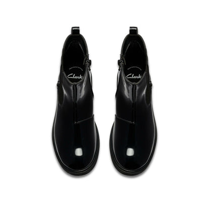 Astrol Orin Kid Black Patent | Clarks