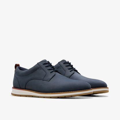 Lapford Lace Navy Nubuck | Clarks