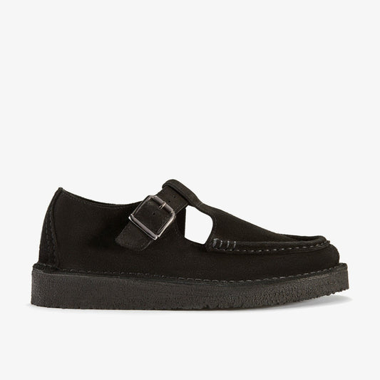 Nomad T Bar Black Suede | Clarks Discount