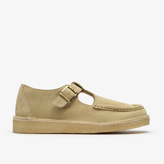 Nomad T Bar Maple Suede | Clarks